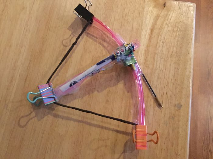 Homemade Plastic Silverware Crossbow