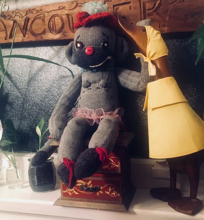 This Is Lily. My First Attempt At A Sock Monkey :0)