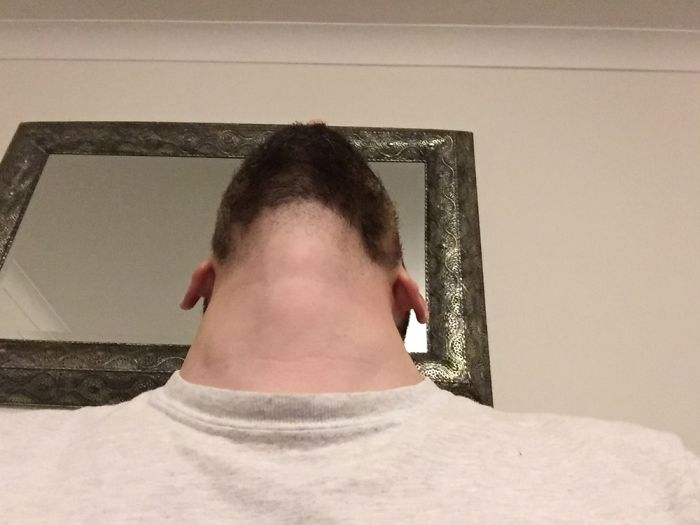 My Wife Wouldn’t Let Me Draw The Face On My Neck :(