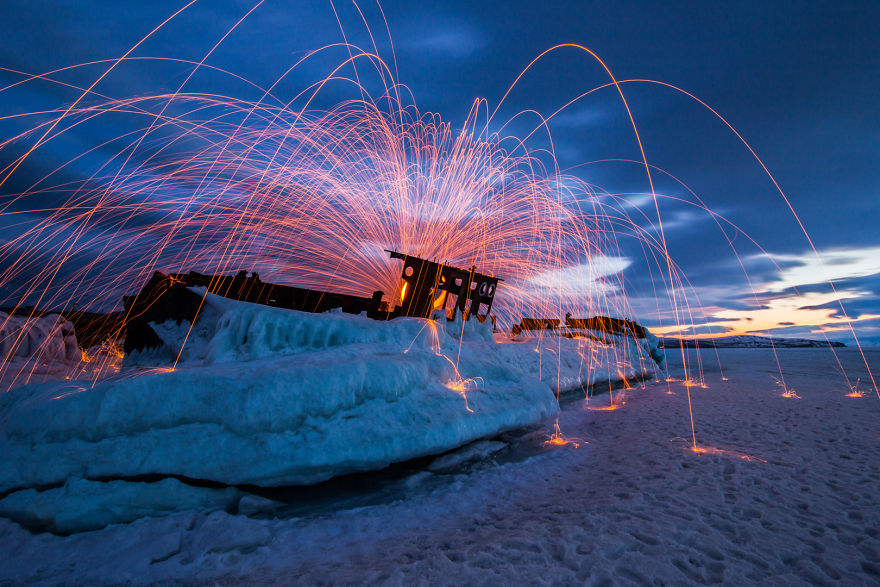 Winter In Siberia, On Lake Baikal