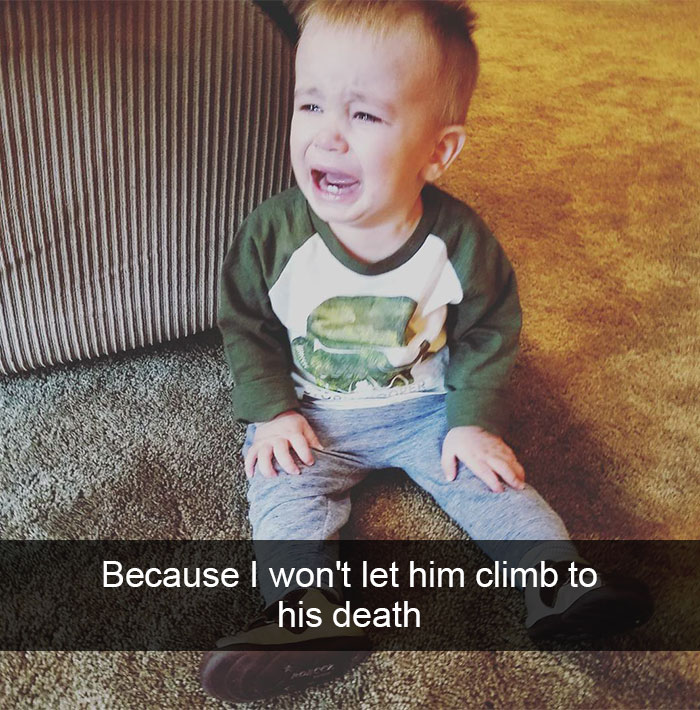 Because I Won't Let Him Climb To His Death
