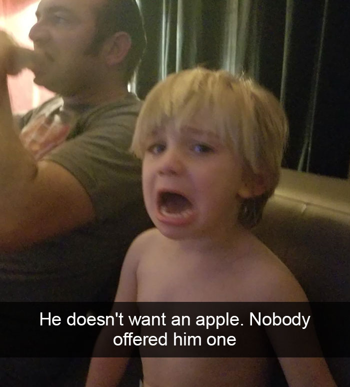 He Doesn't Want An Apple. Nobody Offered Him One