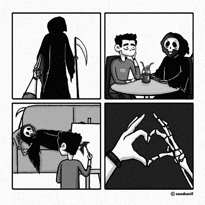 I Make Dark And Amusing Comics About My Life To Express Myself