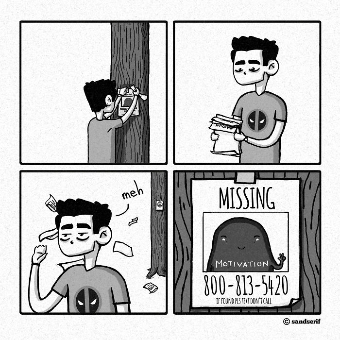 I Make Dark And Amusing Comics About My Life To Express Myself