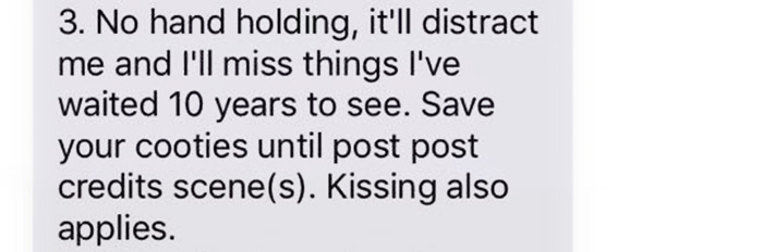 This Guy Set 6 Ground Rules Before Taking His Girlfriend To The Movies, And 300,000+ People Shared And Liked It This Guy Set 6 Ground Rules Before Taking His Girlfriend To The Movies, And 300,000+ People Shared And Liked It