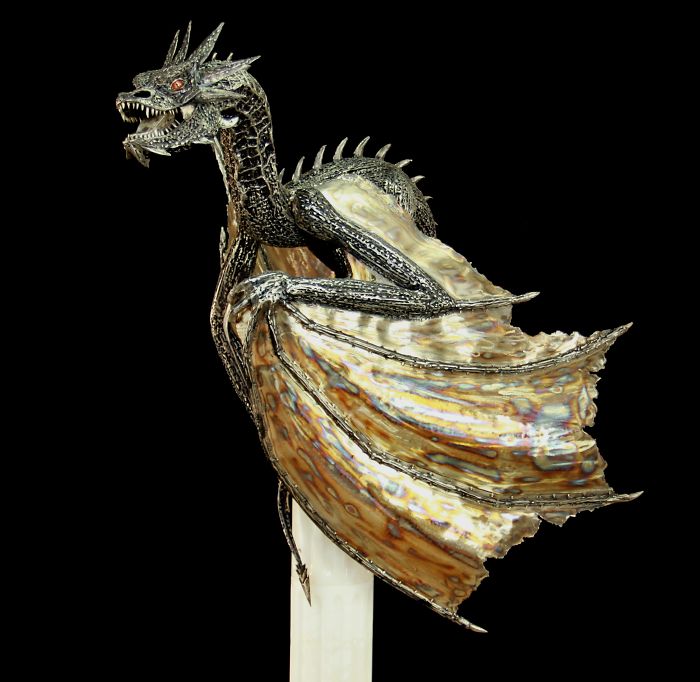 My Recent Work, Welded Stainless Steel Dragon