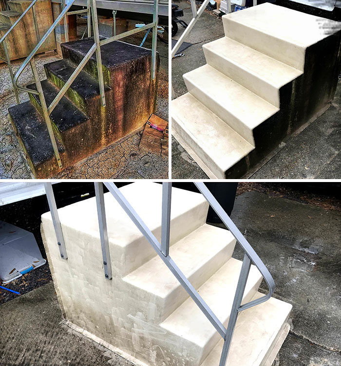 Cleaned The Fiberglass Stairs Today