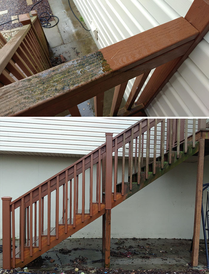 Previous Owners Hadn't Cleaned The Deck Since Installed In 2007