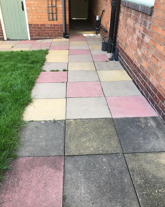 Uncovered Some Awesome Colors Under A Very Dirty Patio