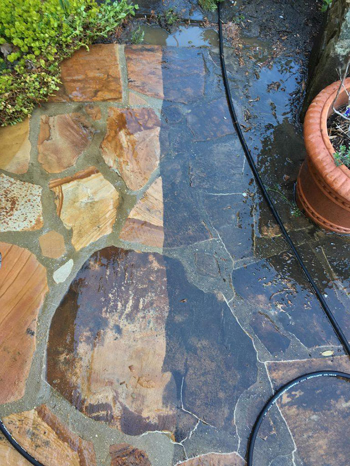 Reclaiming A Flagstone Patio