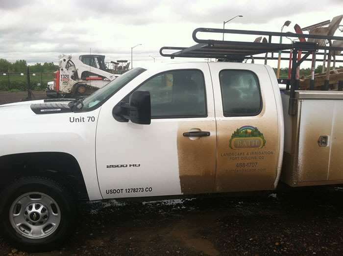 Washed One Of The Work Trucks