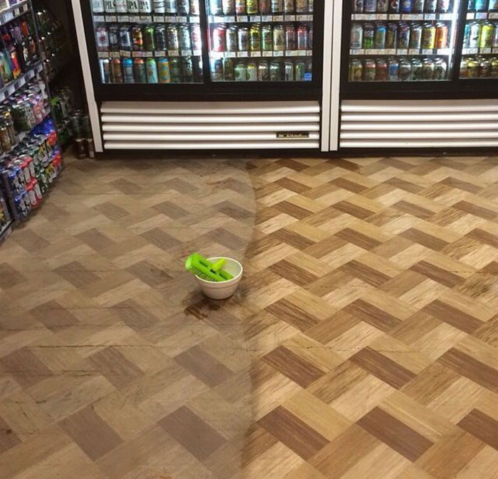 When You Clean The Floor For The First Time In Years