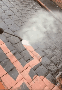 Just A Roof Being Cleaned