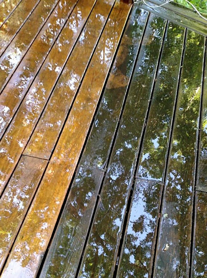 Decided To Powerwash The Deck On Our New House This Past Summer