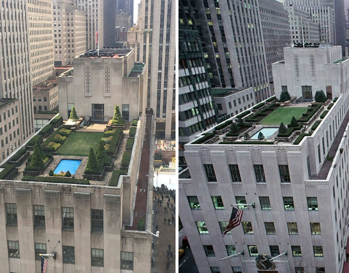 This Building At Rockefeller Center Complex Got A Nice Wash