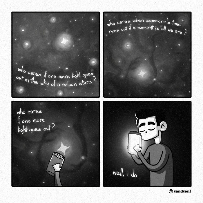 I Make Dark And Amusing Comics About My Life To Express Myself