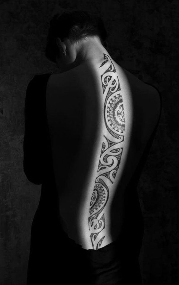 Spine Tattoo Design