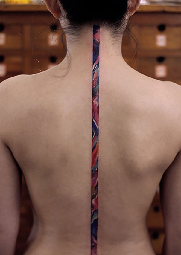 Spine Tattoo Design
