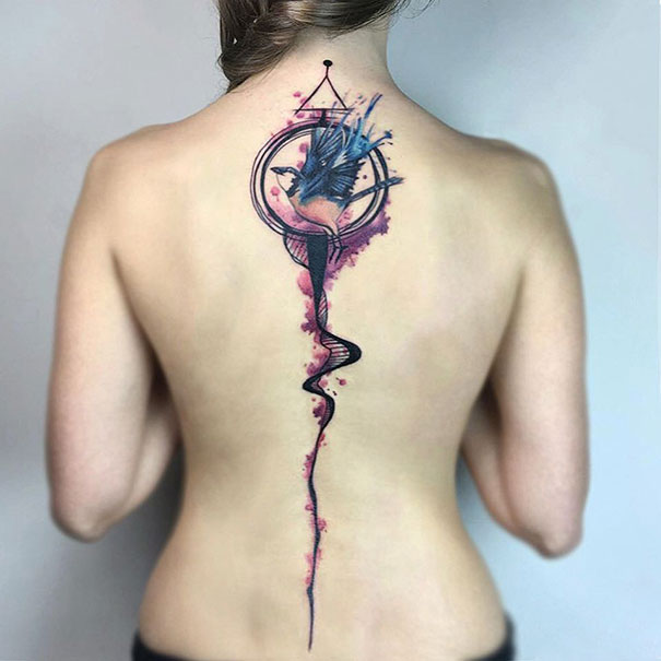 Spine Tattoo Design