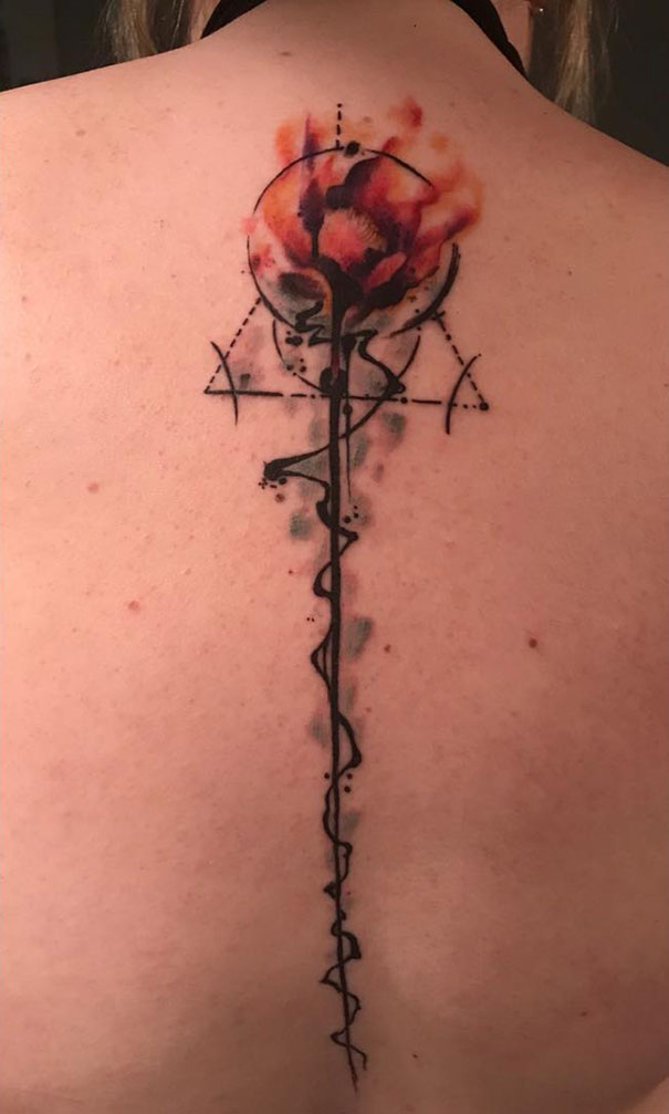 Spine Tattoo Design