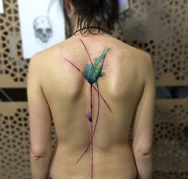 Spine Tattoo Design