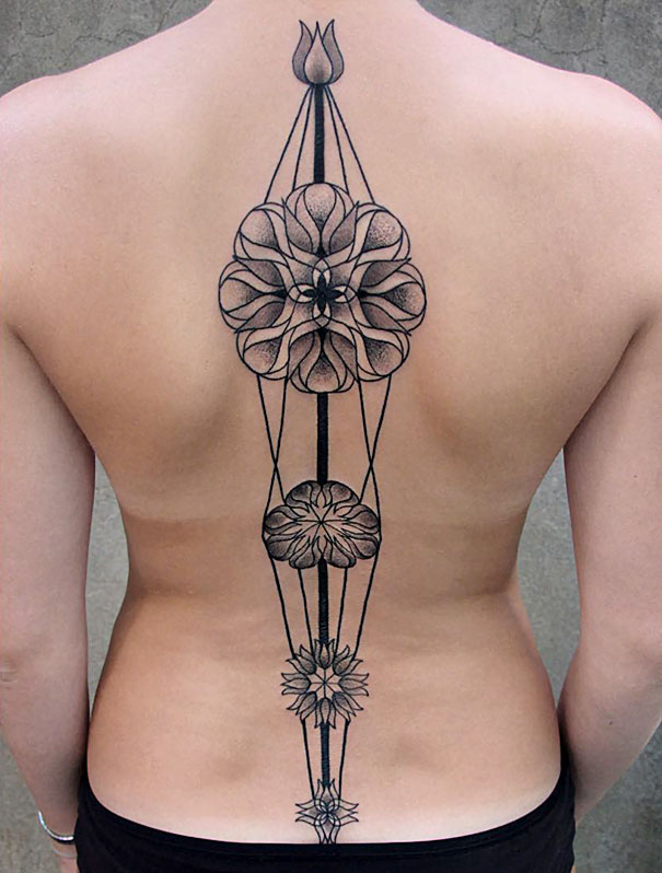 Spine Tattoo Design