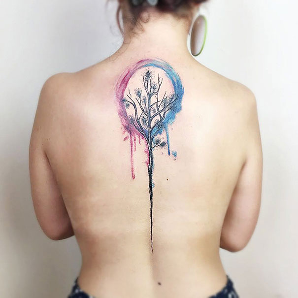 Spine Tattoo Design