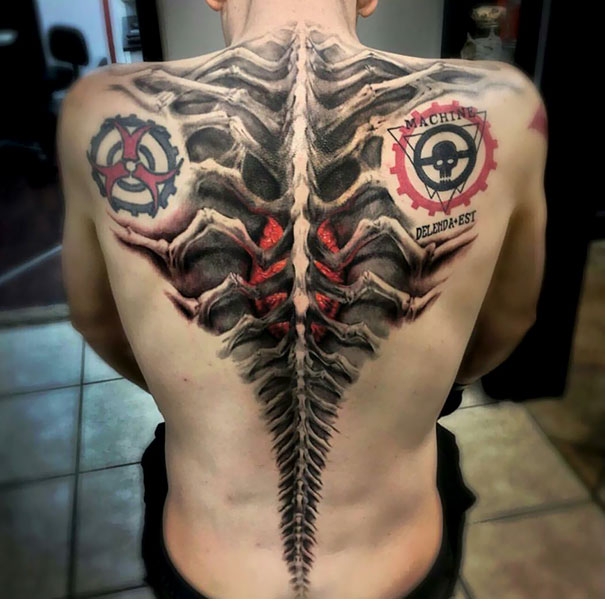 Spine Tattoo Design