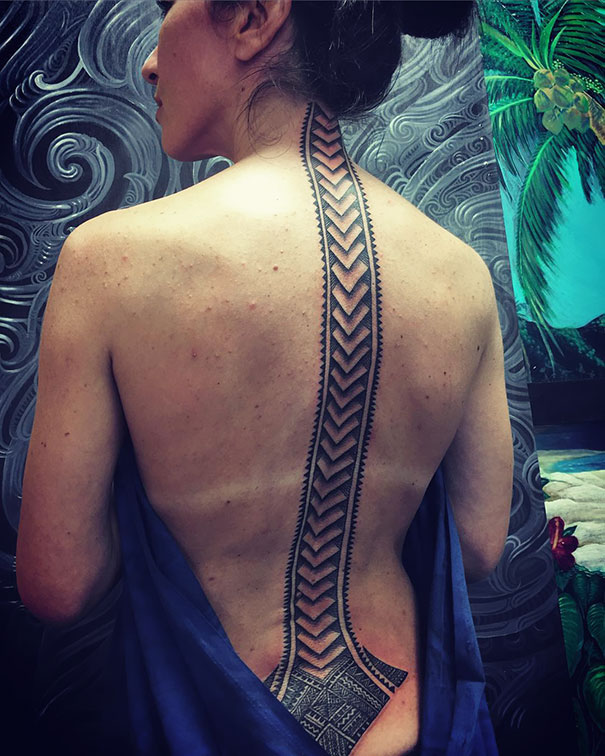 Spine Tattoo Design
