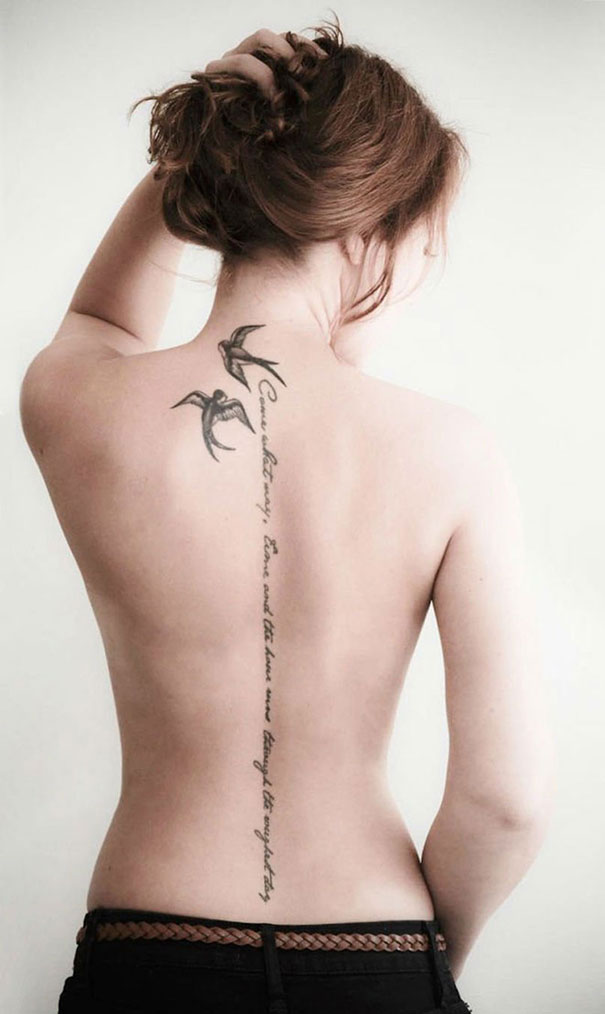 Spine Tattoo Design
