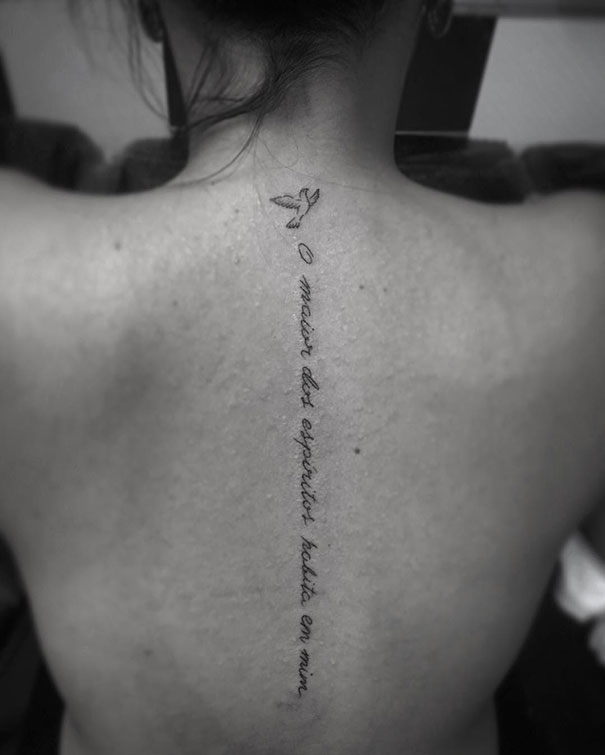 Spine Tattoo Design