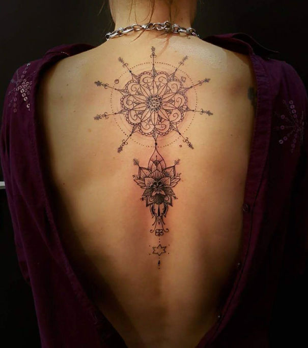 Spine Tattoo Design