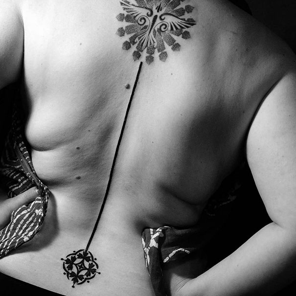 Spine Tattoo Design