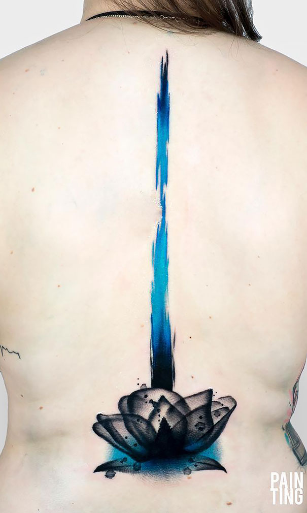 Spine Tattoo Design
