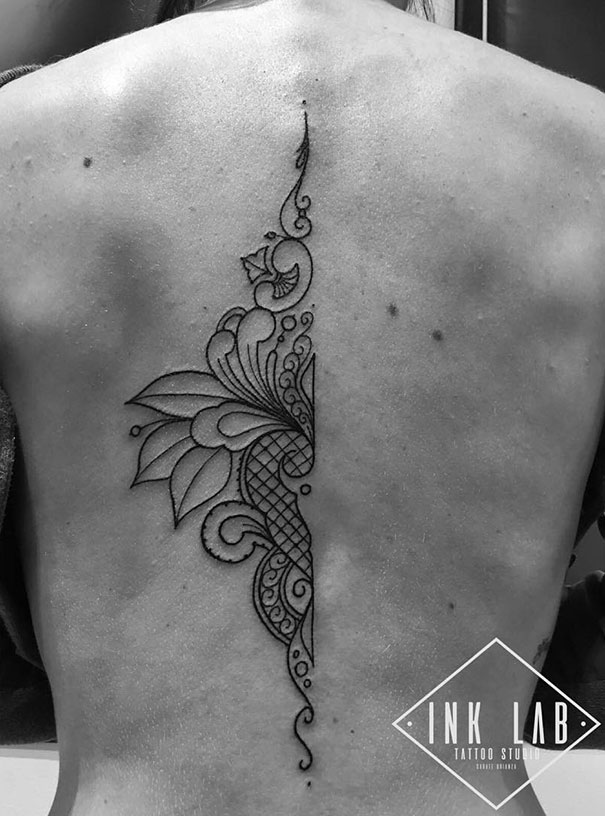 Spine Tattoo Design