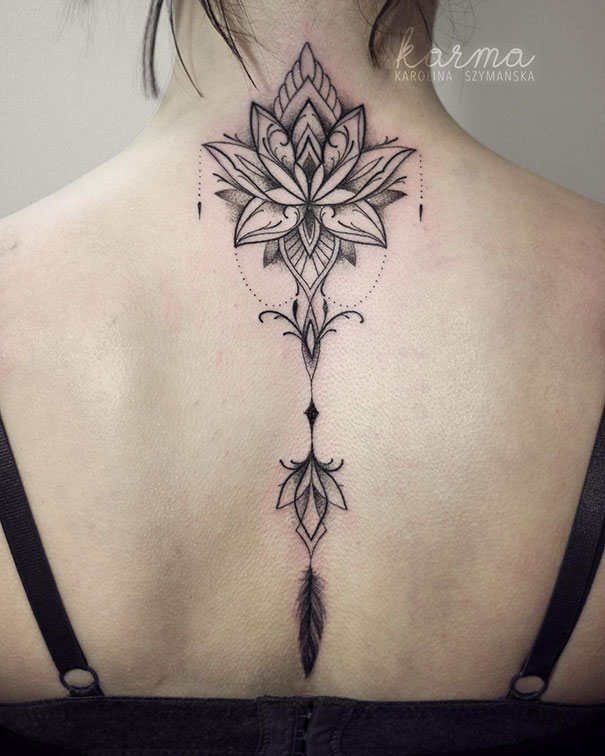 Spine Tattoo Design