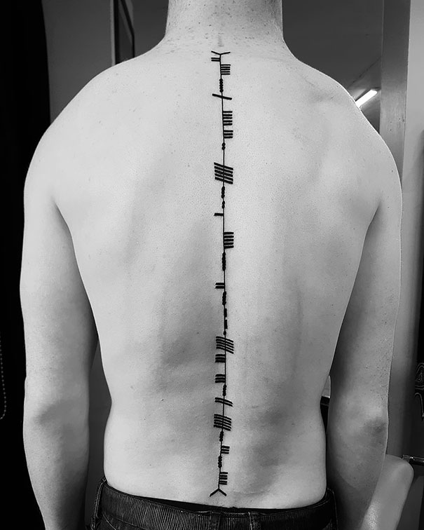 Spine Tattoo Design