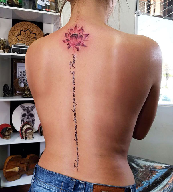 Spine Tattoo Design