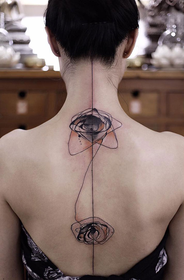 Spine Tattoo Design