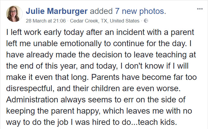 This Teacher Had Enough Of The BS Parents And Kids Give Her, So Before Quitting She Posted This Epic Rant Online This Teacher Had Enough Of The BS Parents And Kids Give Her, So Before Quitting She Posted This Epic Rant Online
