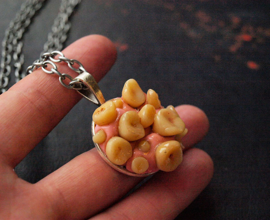 I Made This Teeth Jewelry Of Polymer Clay