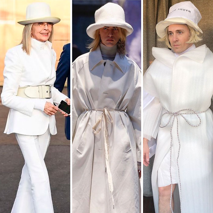 Tom Lenk As Diane Keaton And Acne Studios Model