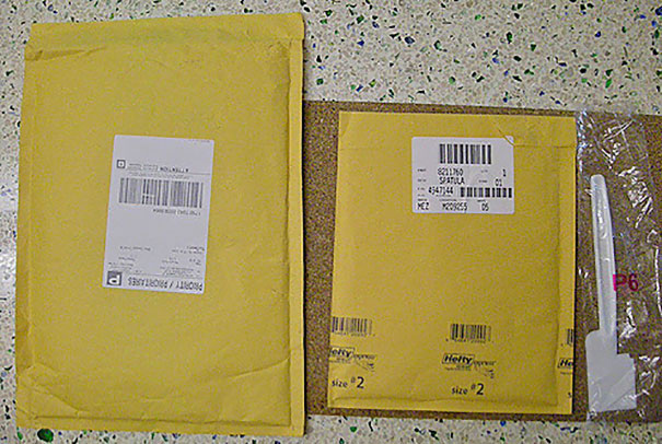 My One Spatula (For My Food Processor) Arrived In Two Separate Envelopes And A Plastic Wrapper Too