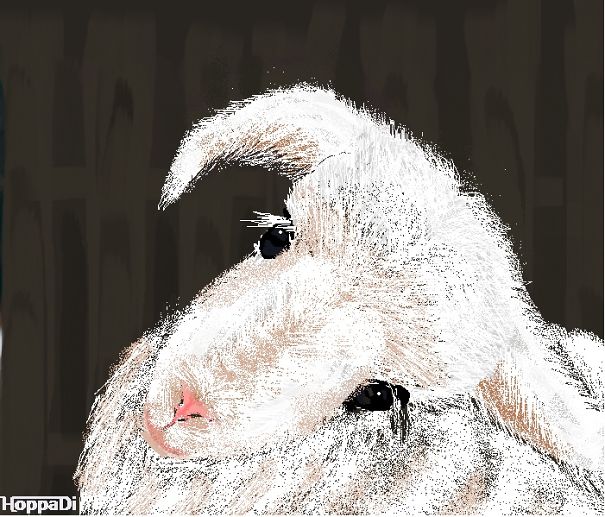 I Draw With A Computer Mouse In The Easiest Paint Program