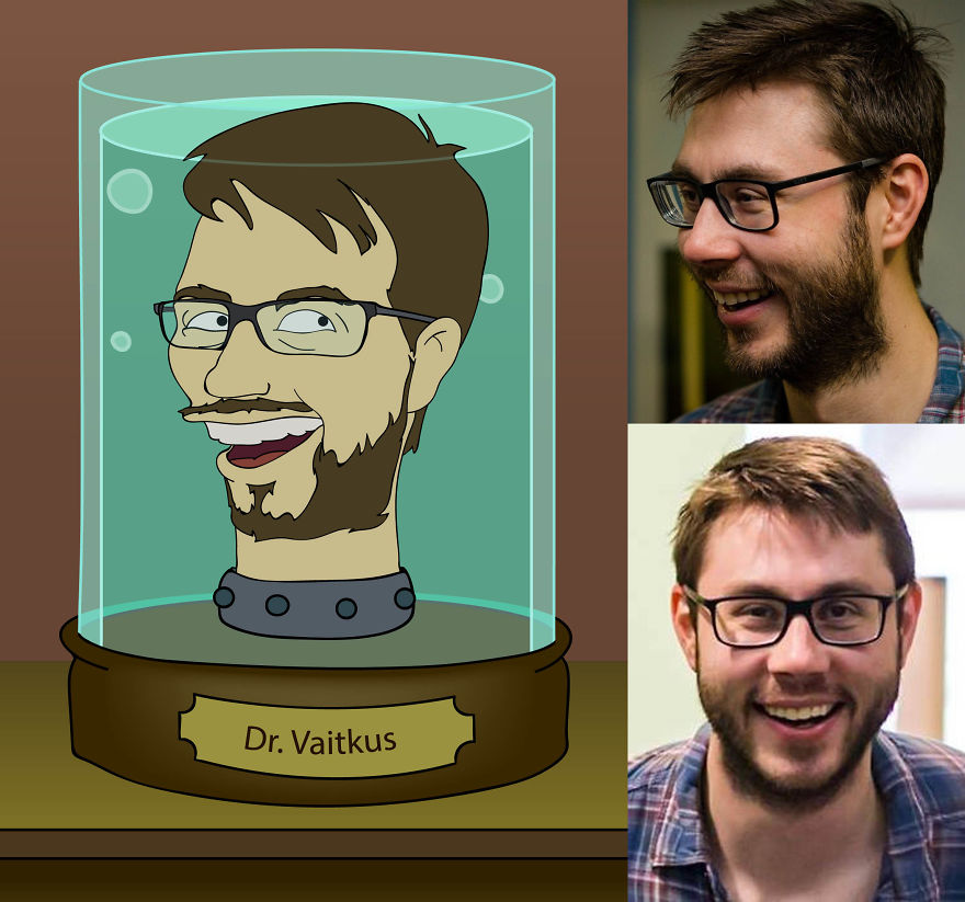 I Draw Portraits Of Random People In The Style Of Futurama I Draw Portraits Of Random People In The Style Of Futurama