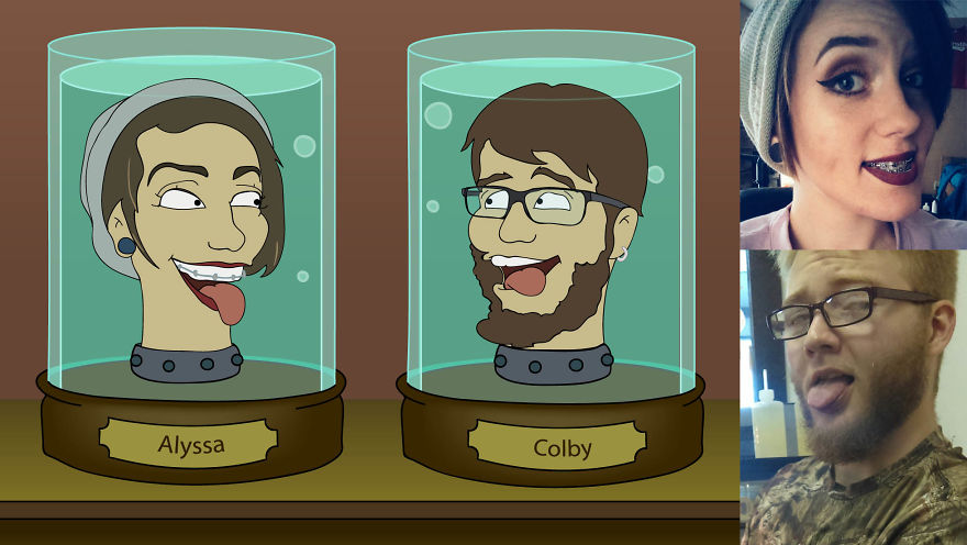 I Draw Portraits Of Random People In The Style Of Futurama I Draw Portraits Of Random People In The Style Of Futurama