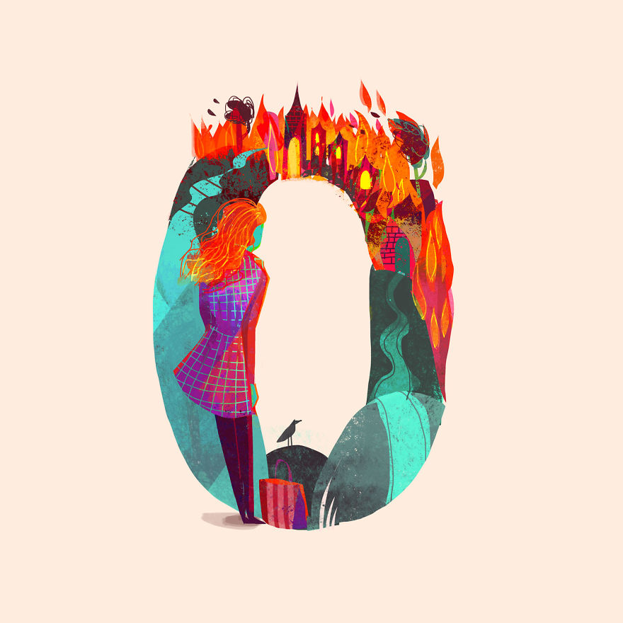 I Illustrated Over 70 Female Characters From Litearture For #36daysoftype This Year I Illustrated Over 70 Female Characters From Litearture For #36daysoftype This Year