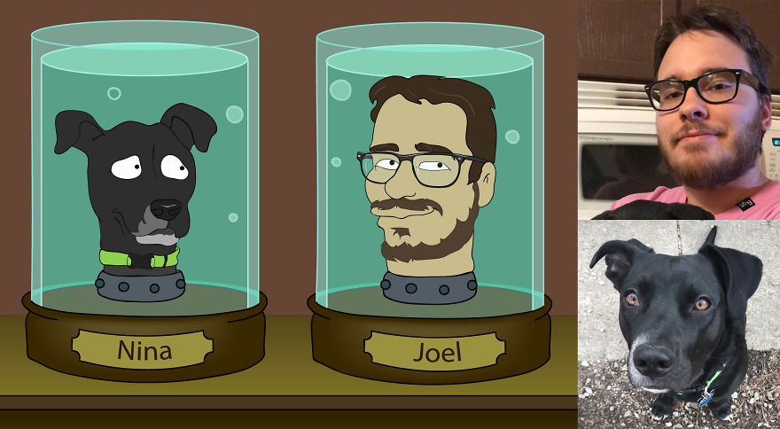 I Draw Portraits Of Random People In The Style Of Futurama