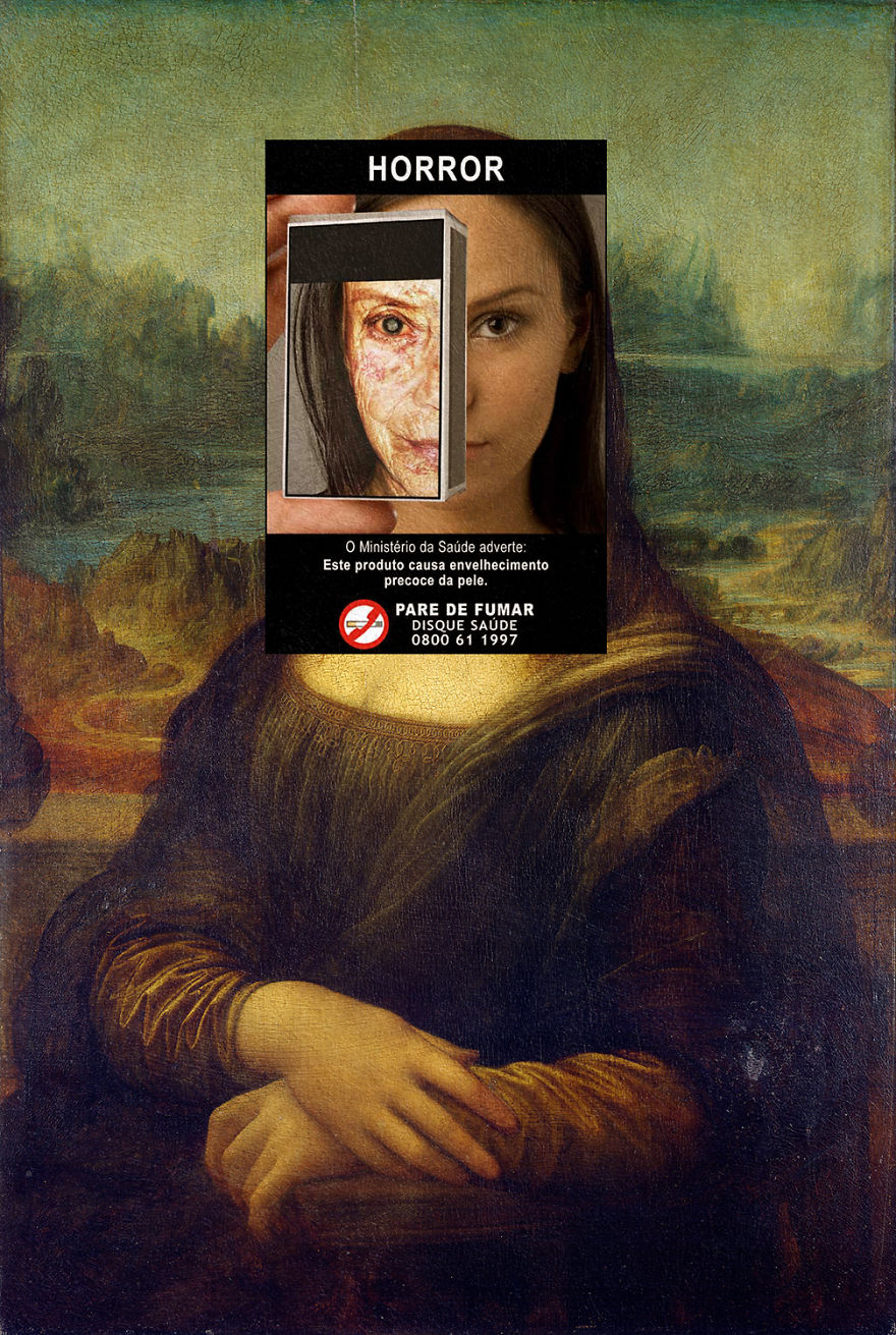 I Do Collages Of Cigarette Health Warnings And Classical Paintings I Do Collages Of Cigarette Health Warnings And Classical Paintings