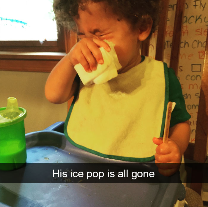 His Ice Pop Is All Gone